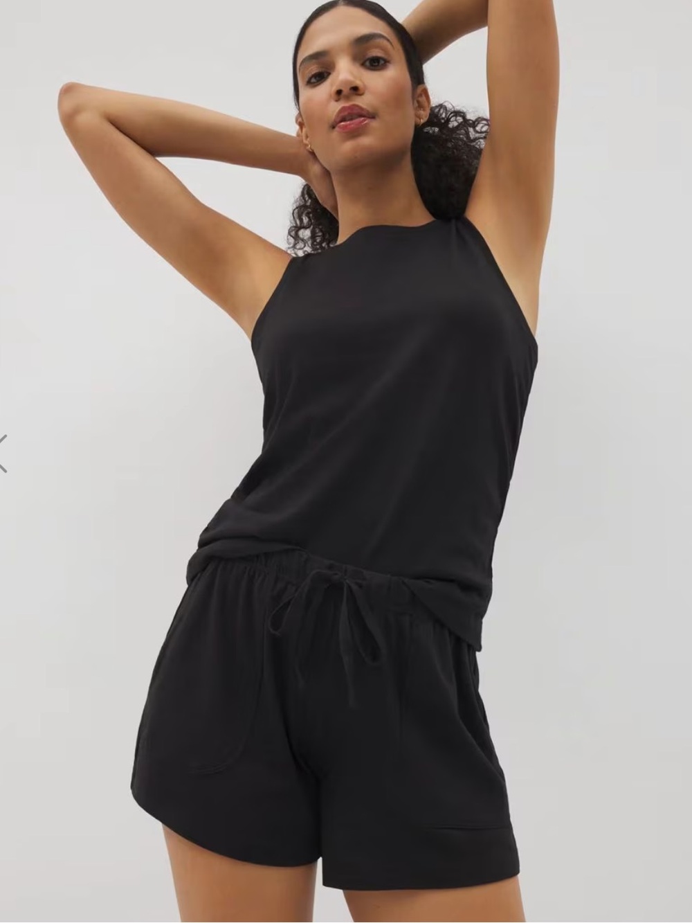 {NWT} Soma Most Loved Cotton Pajama Shorts in Black